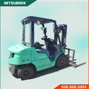 Xe nâng mitsubishi cũ 2.5 tấn chạy dầu diesel