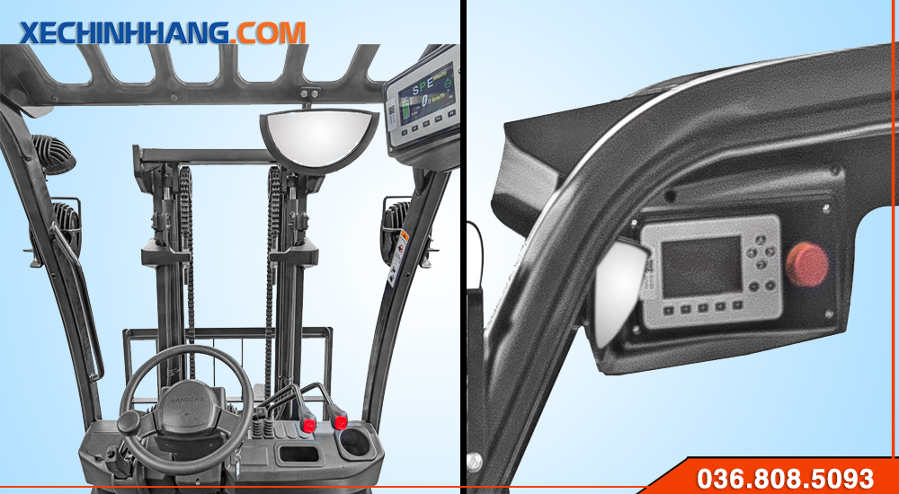 Cabin của Xe nâng điện 3 bánh dòng XC
