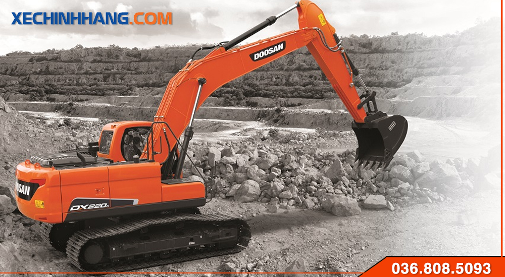 May xuc Doosan DX220 manh me