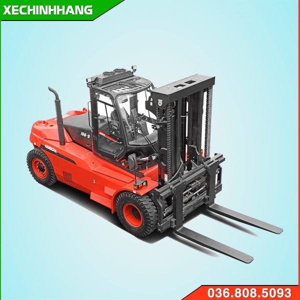 Xe nâng dầu 14 tấn nhìn từ trên cao