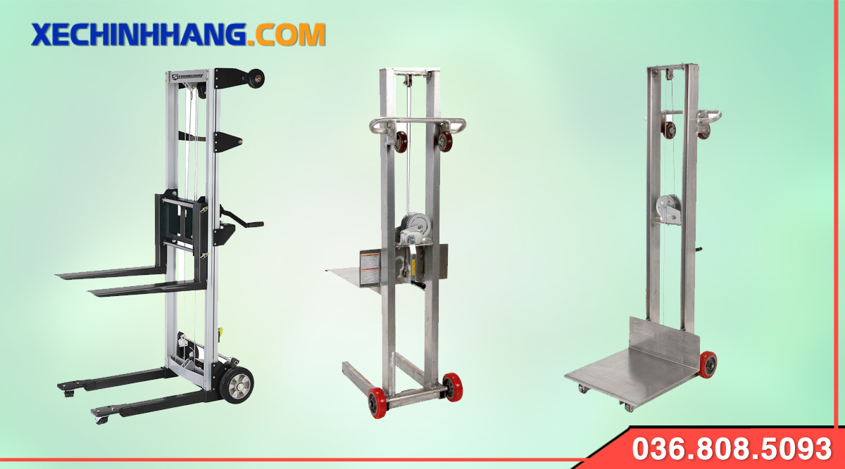 Xe nâng tay cao 1.5 tấn mini