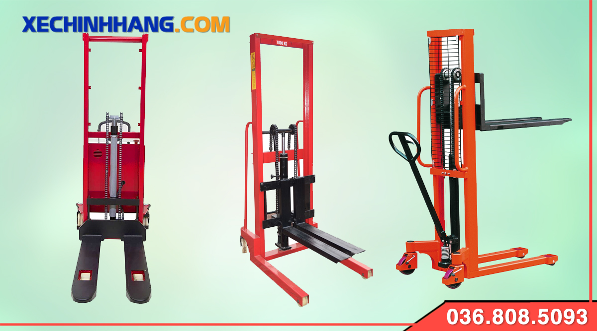 Xe nâng tay cao 1000kg mini