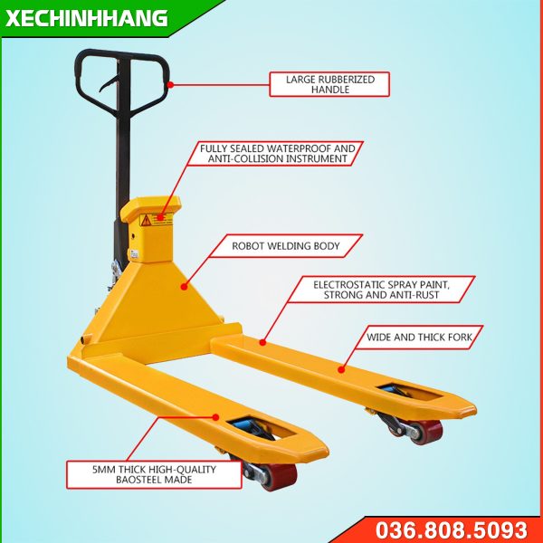 Xe nâng tay thấp 1 tấn Mighty