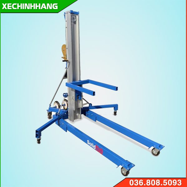 xe nâng tay cao mini 200kg 1 trụ nâng