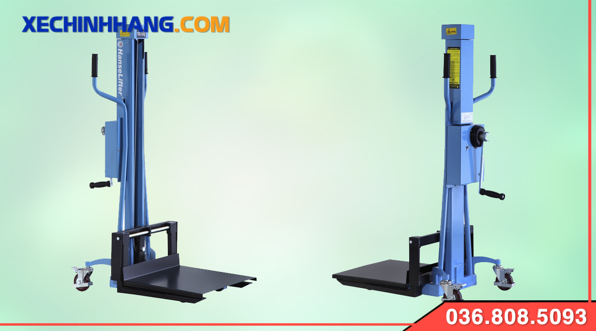 xe nâng tay cao mini 200kg 1.5 mét