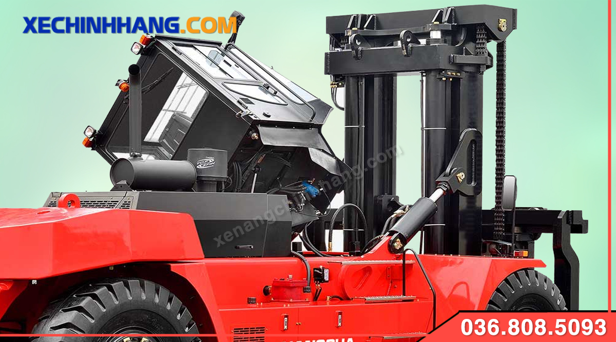 Thiết kế cabin trên xe nâng dầu 30 tấn