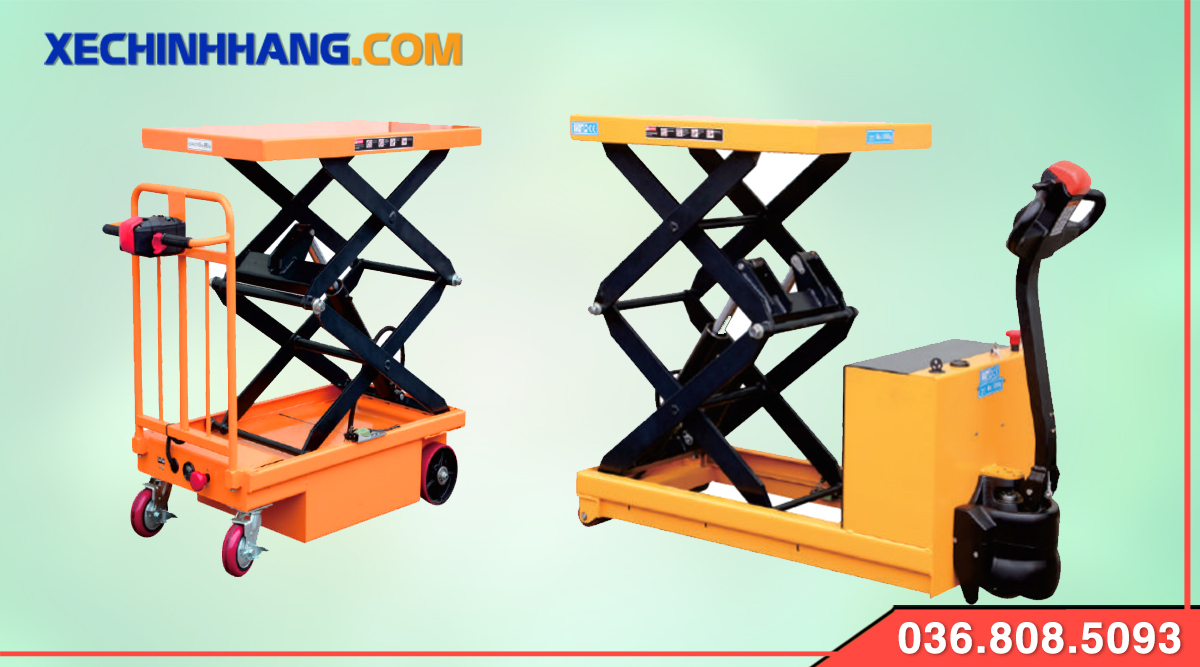 Xe nâng mặt bàn 2000kg điện