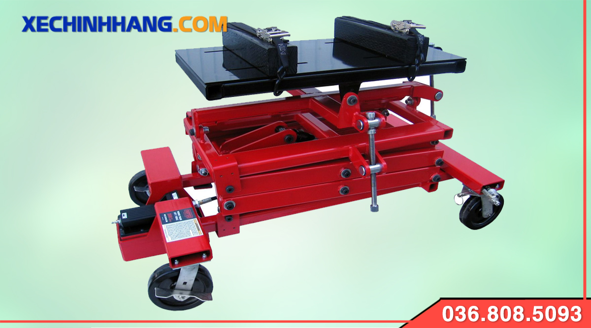 Xe nâng mặt bàn 2000kg gấp gọn