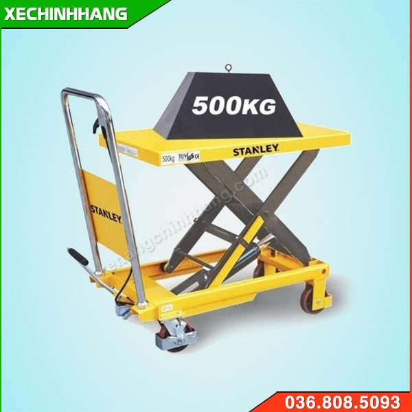 Xe nâng mặt bàn 500kg cơ khí