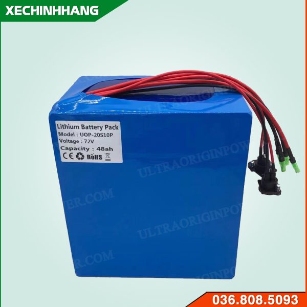 Pin 72V 50Ah Lithium tự chế