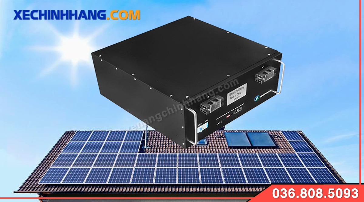 Pin lithium 48V 50Ah lưu trữ điện năng lượng mặt trời