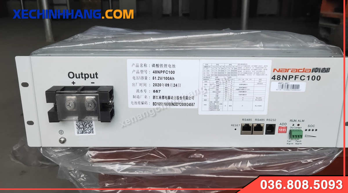 Thông số kỹ thuật Pin lithium Narada 48V 50Ah