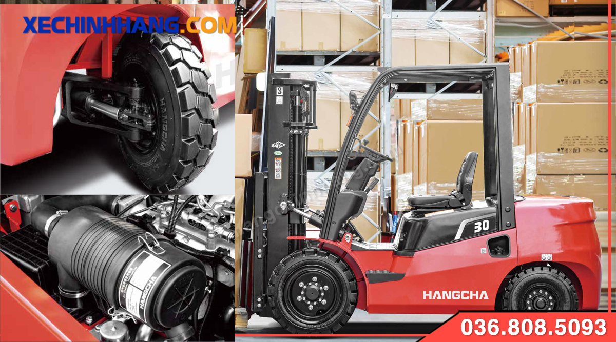 Trang bị trên xe nâng dầu 3 ấn A2