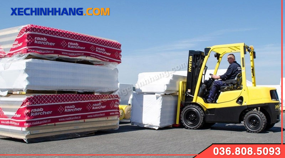 cách nâng tải trọng xe tải Xe nâng tải trọng lớn tại cảng