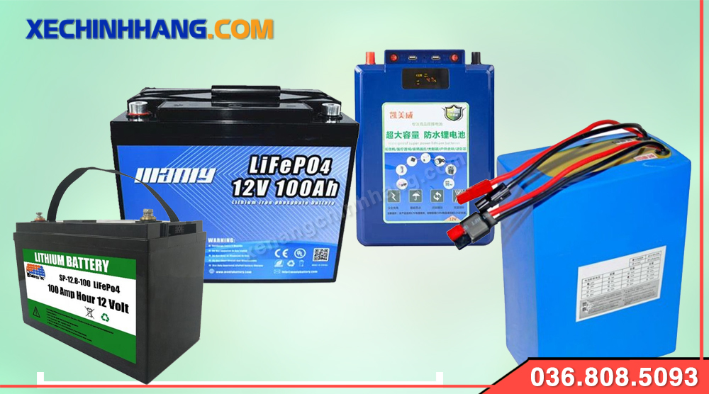 Các dòng Pin Lithium 12V 100Ah