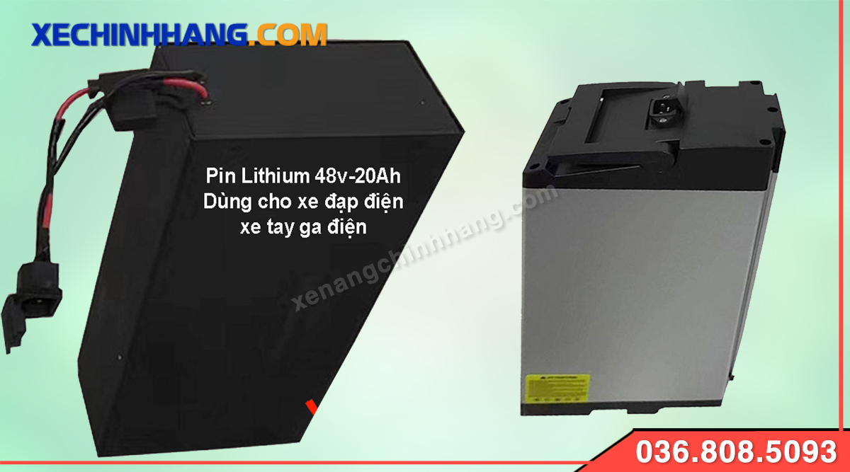 Pin Lithium 48V 20Ah xe đạp điện