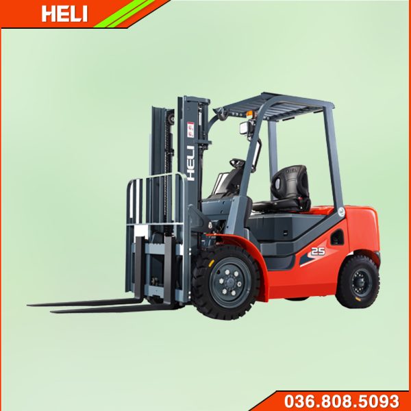 Xe nâng dầu 2.5 tấn Heli động cơ Isuzu