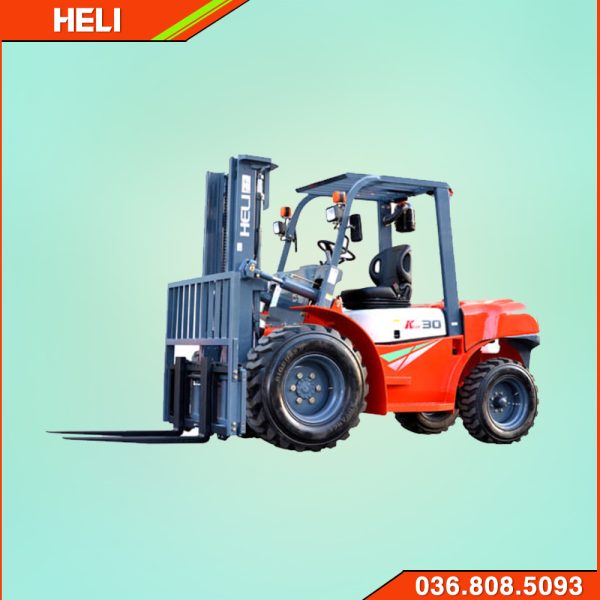 Xe nâng địa hình Heli 3 tấn