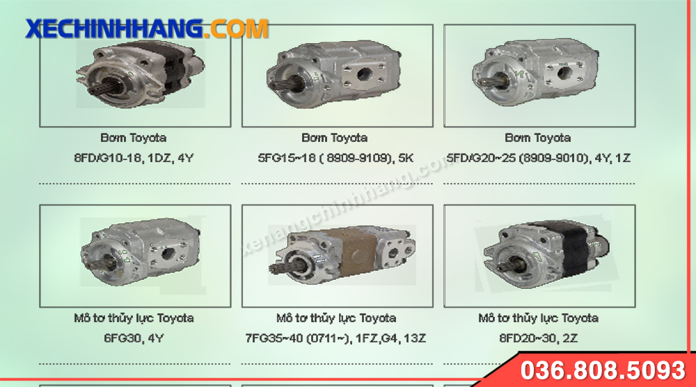 Bơm thuỷ lực xe nâng Toyota