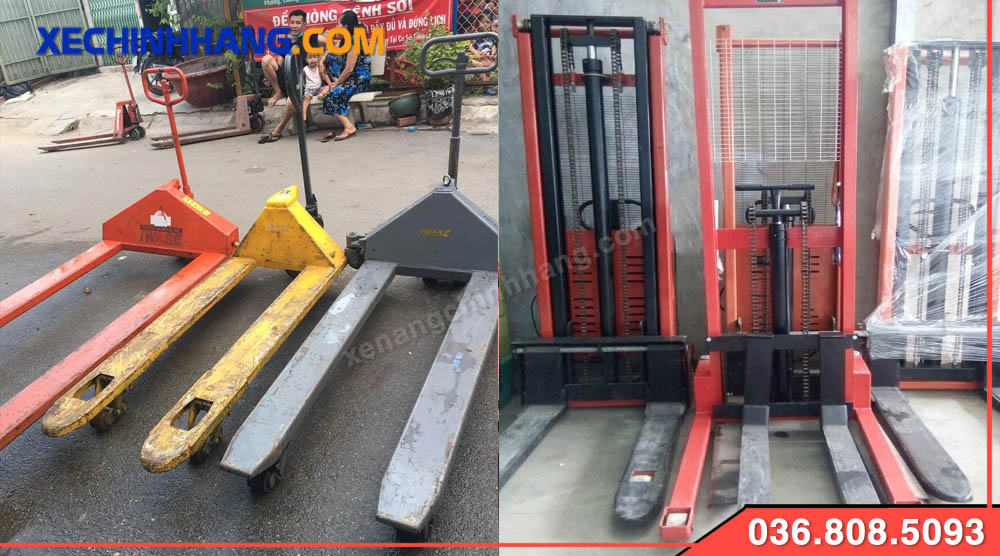 Các mẫu xe nâng tay cũ 1 tấn