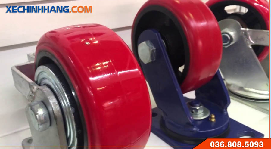 Bánh xe chịu tải 1000kg có phanh