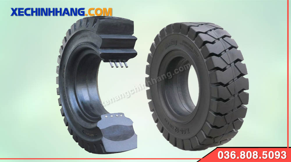 Cấu tạo lốp đặc xe nâng