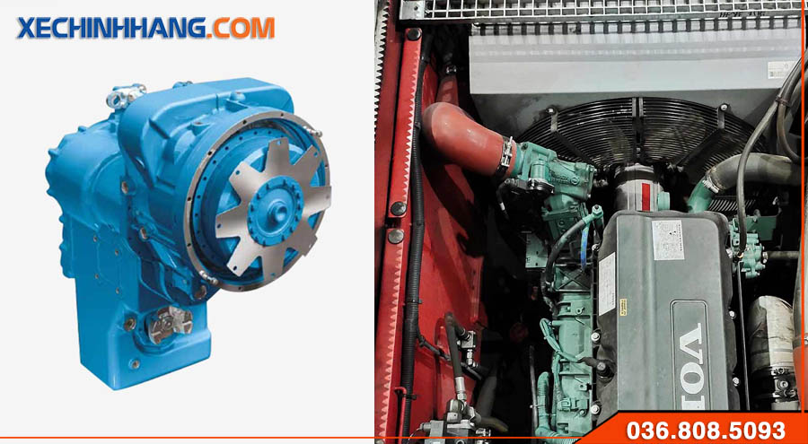 Động cơ Volvo trên xe Reach Stacker