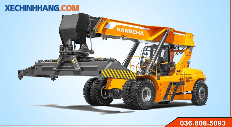 Xe nâng Reach Stacker chạy điện
