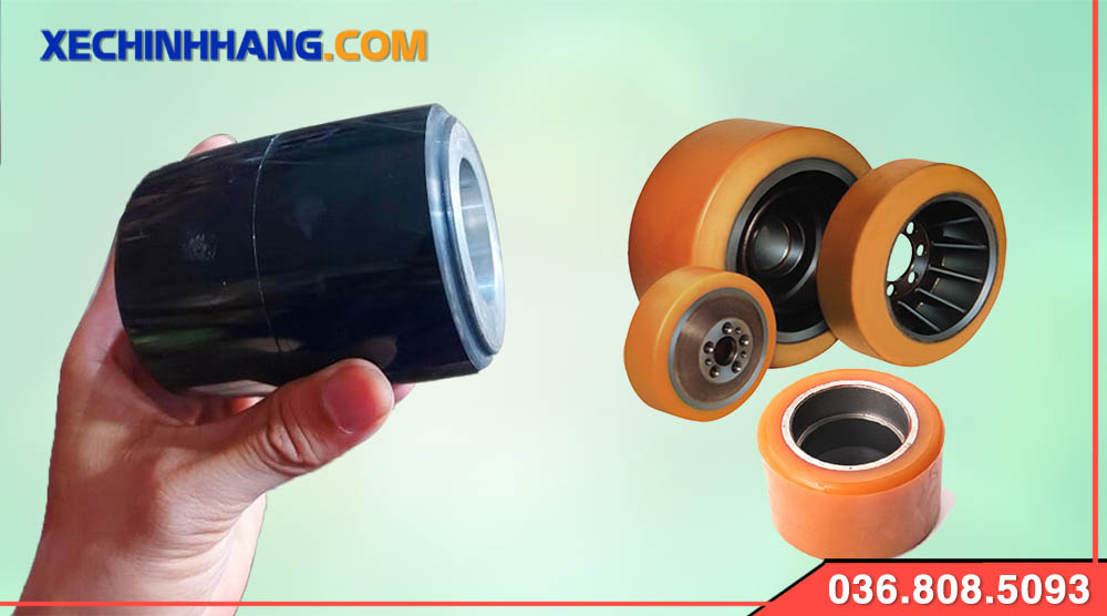 bánh xe nâng tay thấp cao su và Pu