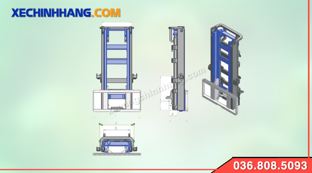 Cấu trúc khung xe nâng