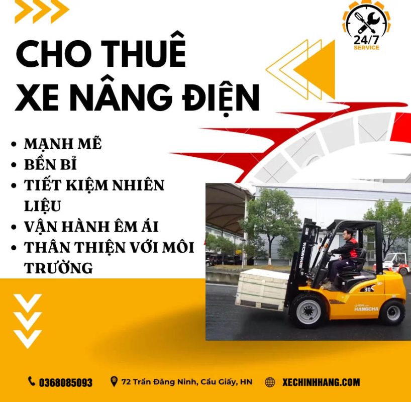 Cho thuê xe nâng điện