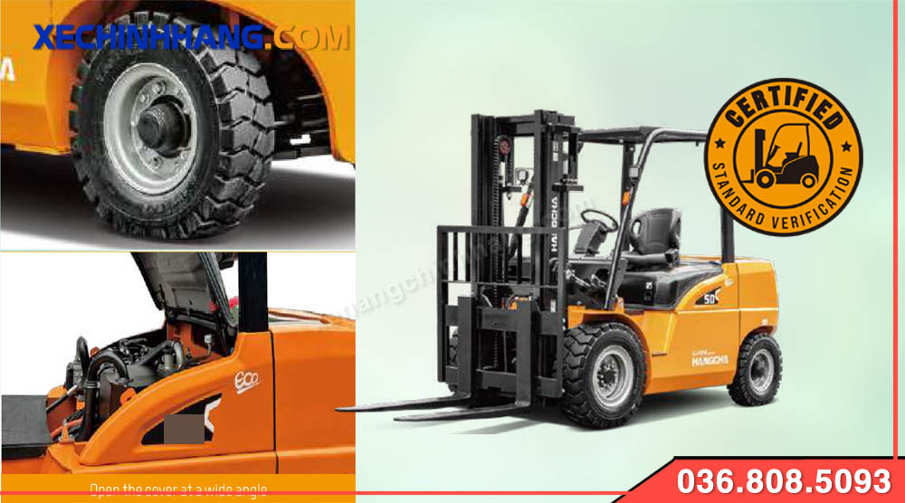 Thiết kế mới trên xe nâng điện 4.5 tấn XC
