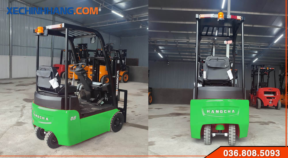 Thiết kế xe nâng điện 3 bánh 800kg Hangcha