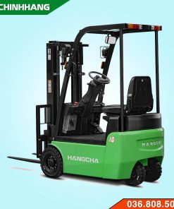 Xe nâng điện 3 bánh ngồi lái 1 tấn chui container