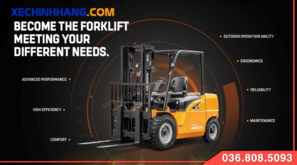 Xe nâng điện 4.5 tấn XC Hangcha