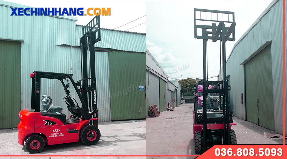Xe nâng dầu 1.5 tấn Hangcha động cơ Xinchai