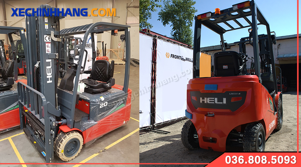 2 model xe nâng điện Heli 2 tấn