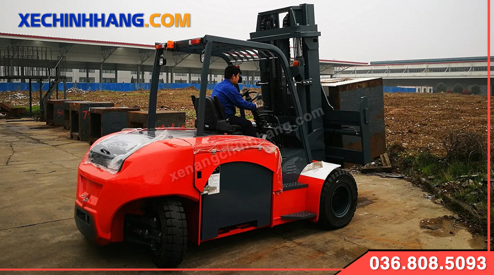 Xe nâng Heli 10 tấn chạy điện