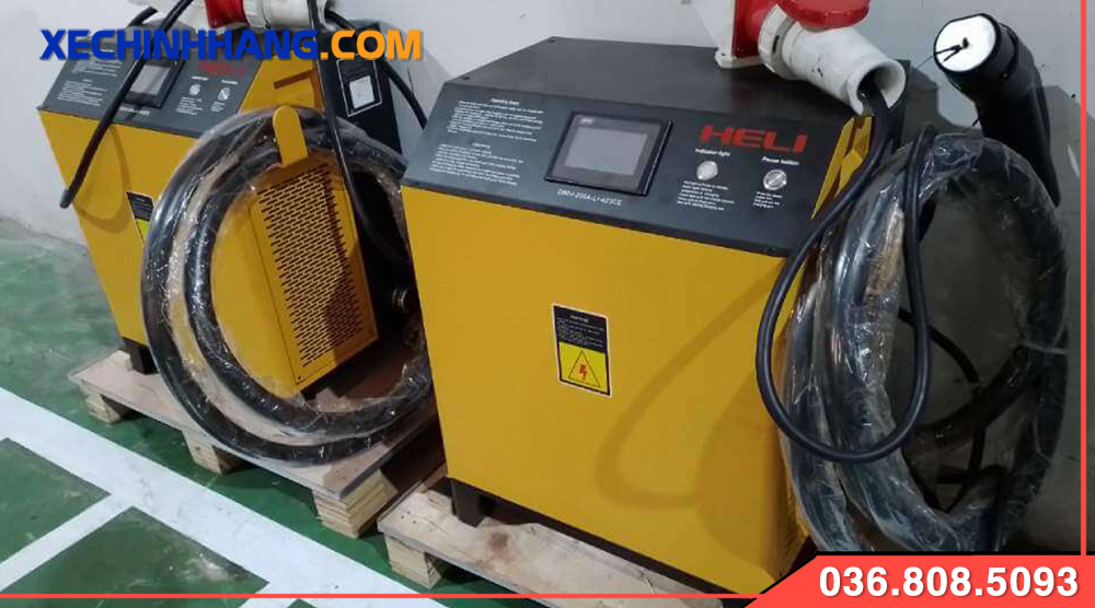Sạc pin cho xe nâng Heli 7 tấn