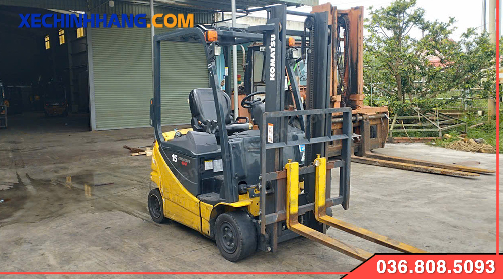 Khung nâng Xe nâng điện cũ 1.5 tấn Komatsu