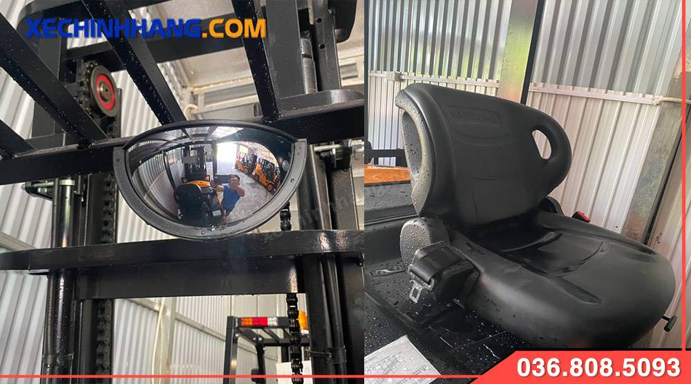 Trang bị trên xe nâng dầu 4 tấn Hangcha